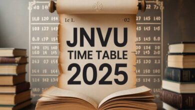 jnvu time table