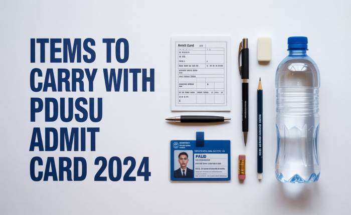 pdusu admit card 2024