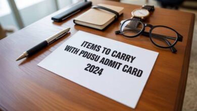 pdusu admit card 2024