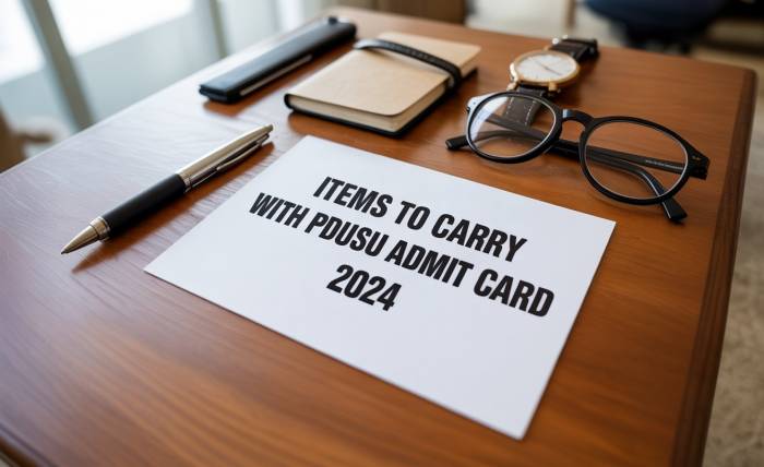 pdusu admit card 2024